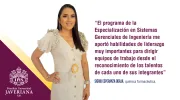 Sigrid Esperanza Borja, egresada Especialización en Sistemas Gerenciales de Ingeniería