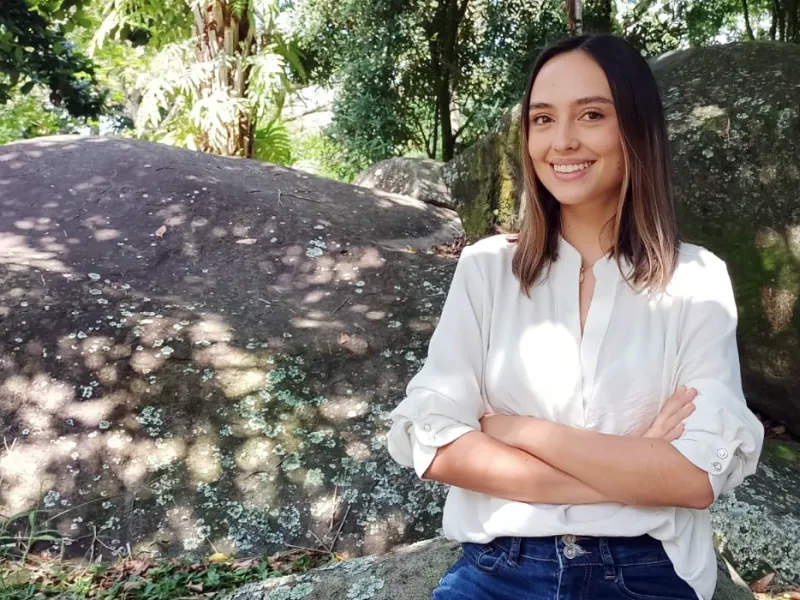 Valeria Esparza Silva, estudiante de séptimo semestre de Administración de Empresas
