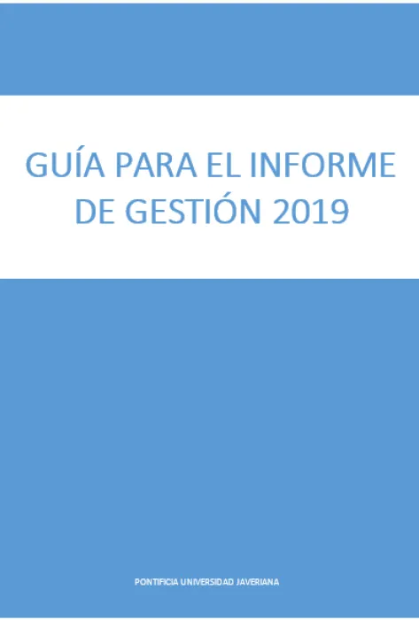 Informe de gestión 2019