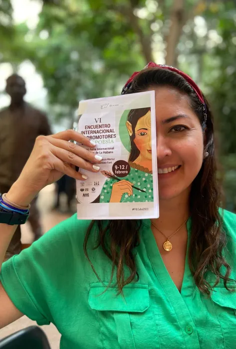 Julia Diaz en Feria del Libro de La Habana 