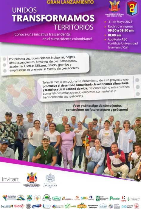 Unidos transformamos territorios promoviendo el desarrollo comunitario